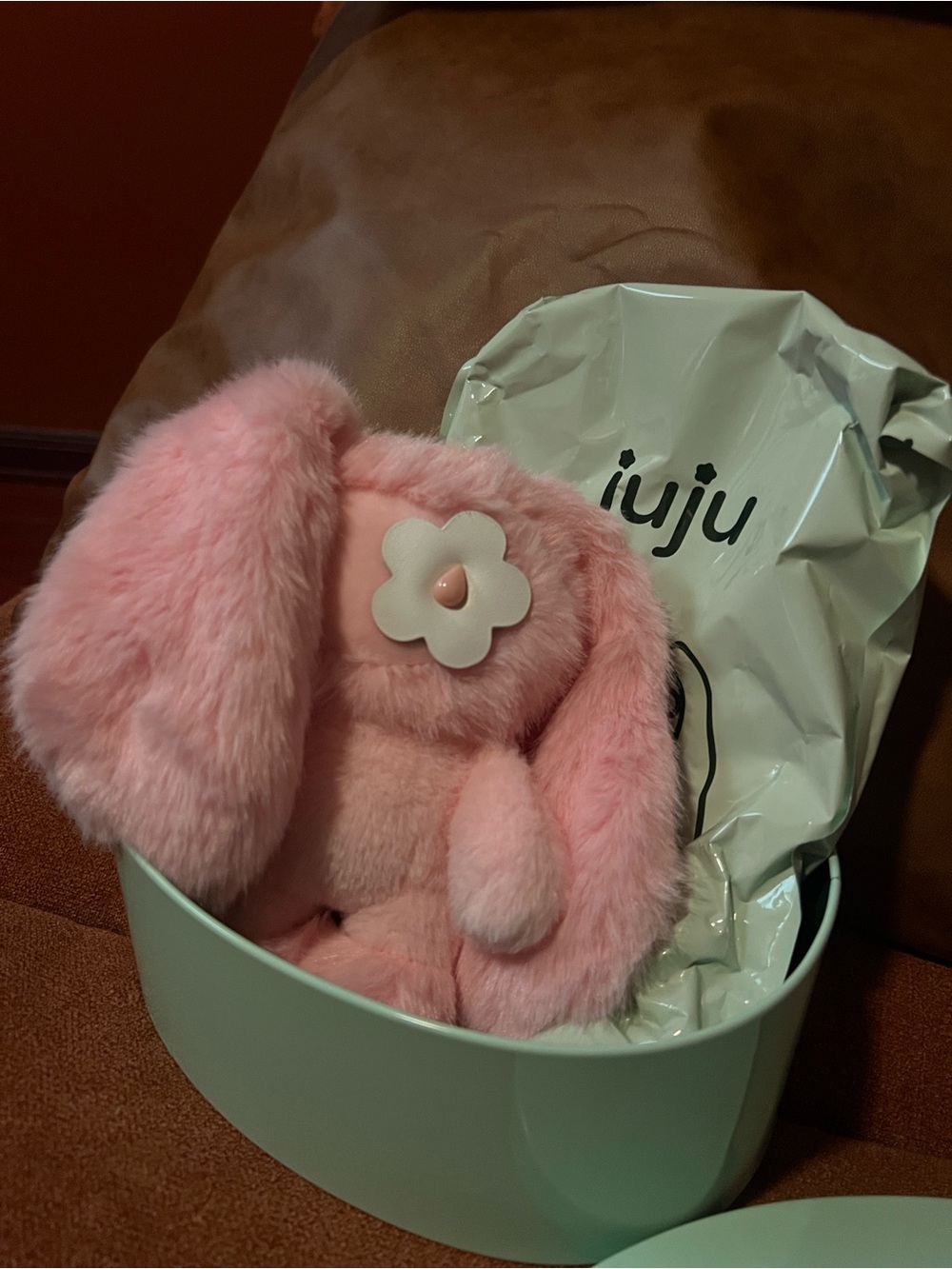 JuJu Pink Easter Bunny Bag Charm Keychain Rare Collectible- Boo - Picture 2 of 6